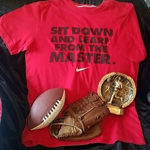 Cotton Nike graphic T sz L